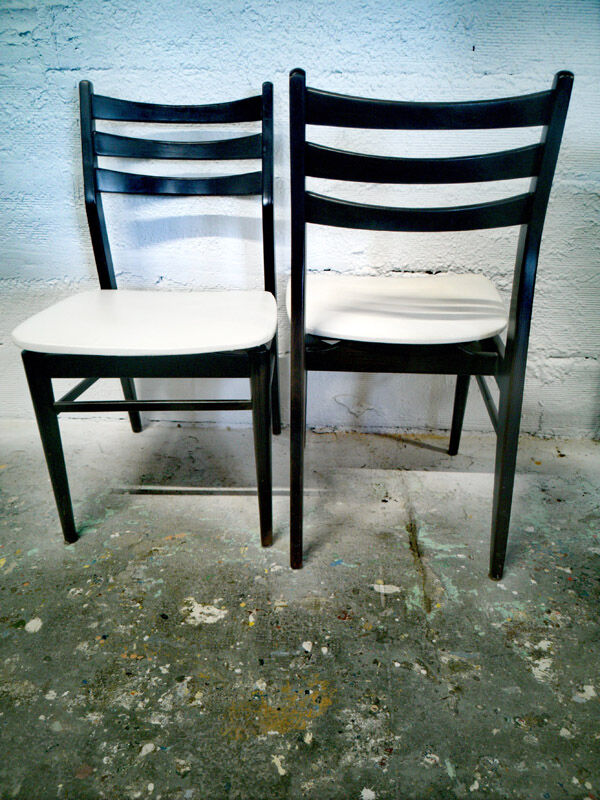 Paire de chaises vintage design scandinave