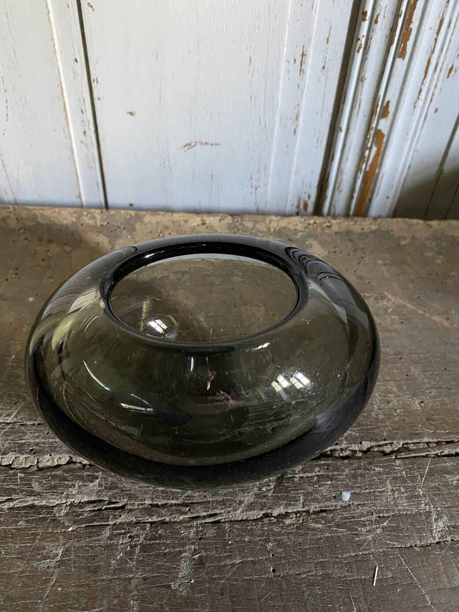 Danish Holmegaard blown glass vase