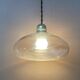 Antique amber glass pendant light