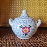 Sugar bowl, Sarreguemines earthenware factory, France