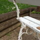 Garden bench cast iron legs
