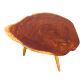 Neem wood butterfly wing coffee table