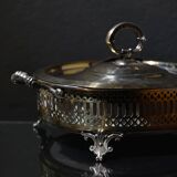 Plat de service plaqué argent