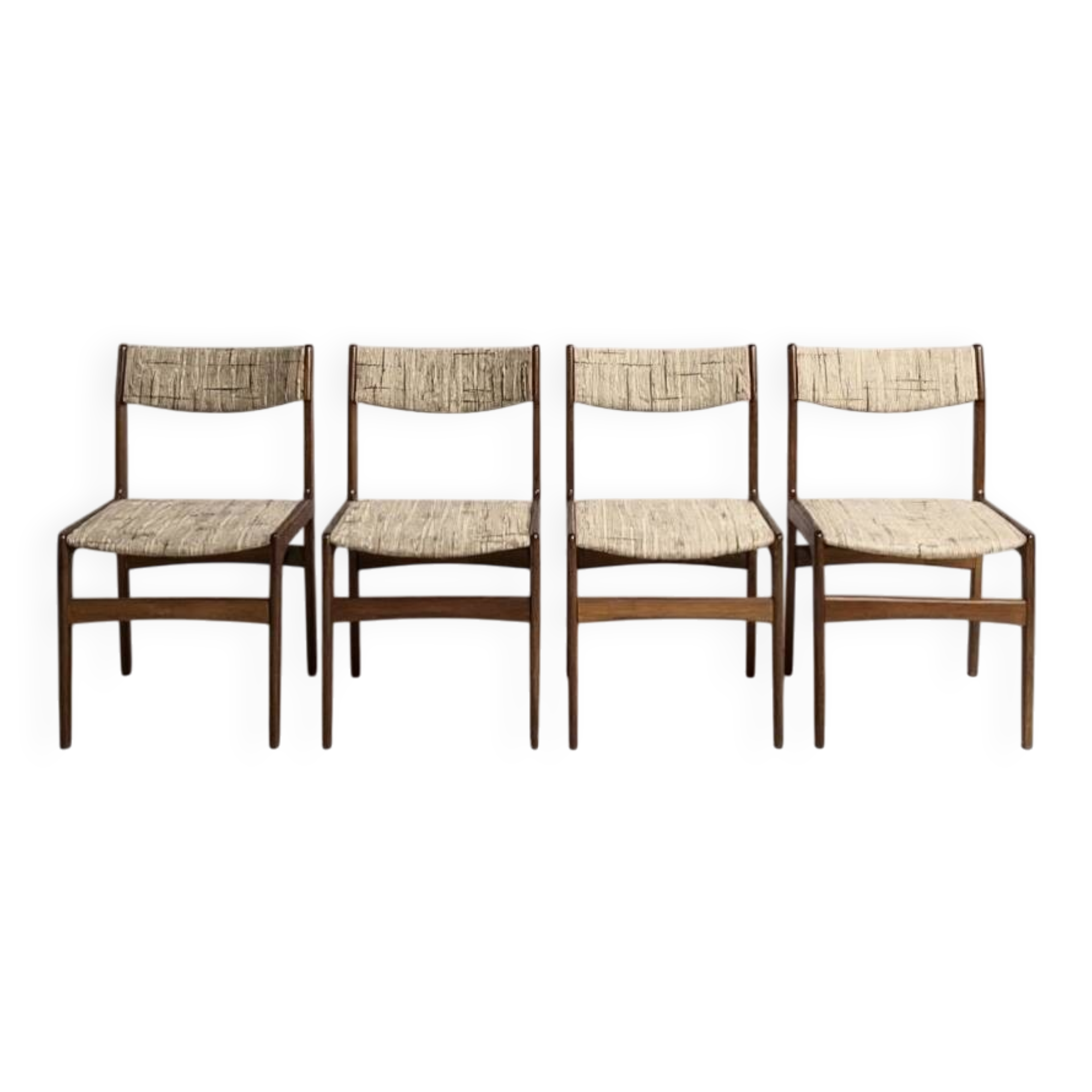 Set of 4 Scandinavian Erik Buch chairs from the 60s/70s
