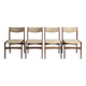 Lot de 4 chaises scandinaves Erik Buch des années 60/70