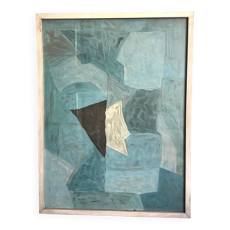 Old lithograph Serge Poliakoff 1950