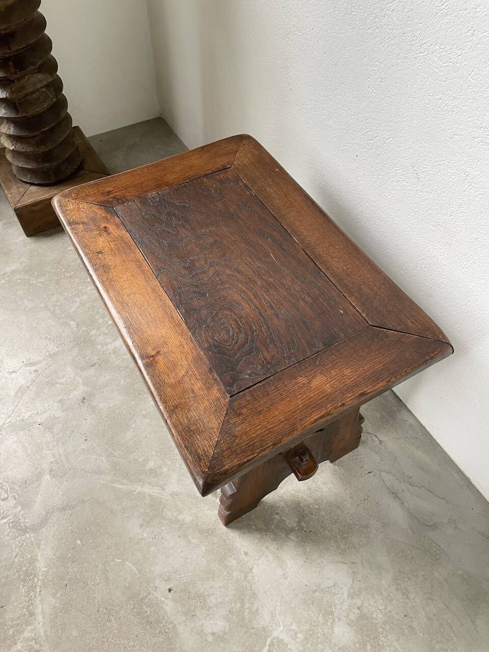 50s Brutalist Oak Coffee Table