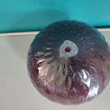 Old plum color blown glass ball
