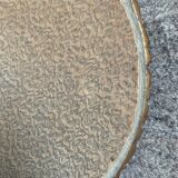 Antique domed witch's eye mirror in gilded wood