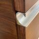 6-drawer chrome and wood chest of drawers