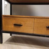Gabinete, large apparador, madera de tea, Scandinavian design, 50's