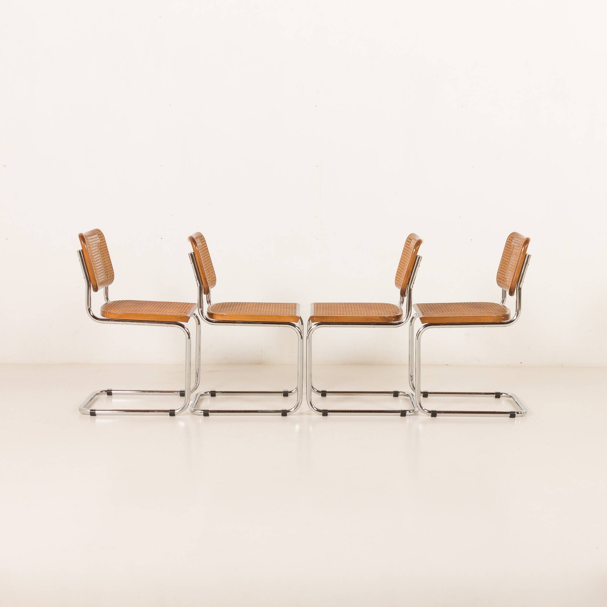 Vintage Italian Cesca chairs 1970s