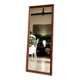 Rectangular mirror in dark wood