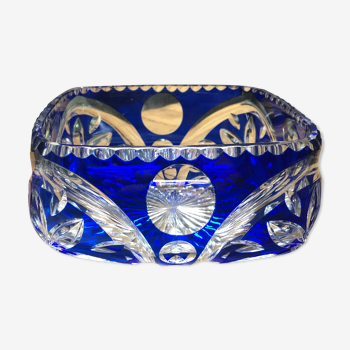 Coupe en cristal De Nancy, Saint Louis cobalt bleu