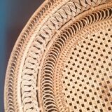 Braided straw basket
