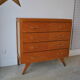 Chest of drawers vintage feet compass 1970