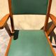 Pair of green bridge armchairs