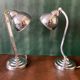 Old desk lamp, Art Deco, in chrome metal-1950
