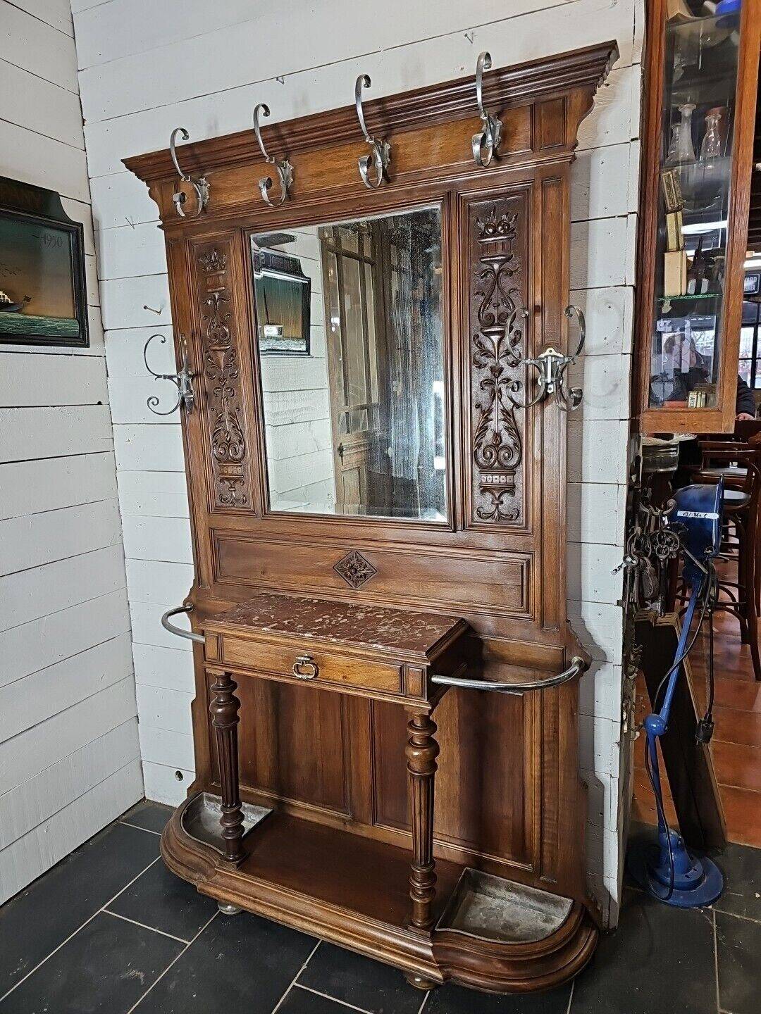 vestiaire avec console en noyer