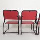 Set of 4 armchairs and a coffee table with tubular structure in Bauhaus style, 1950s.