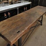 Industrial metal and wood console 1920