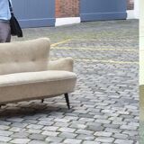 Canapé sofa Club Wing EGG chair organic annéee 50