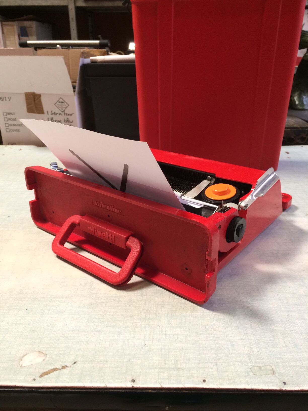 Valentine design ettore Sottsass for Olivetti in 1969