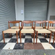 Set of 10 chairs by Henry Walter Klein