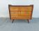 commode aux pieds compas, effet miroir, vintage