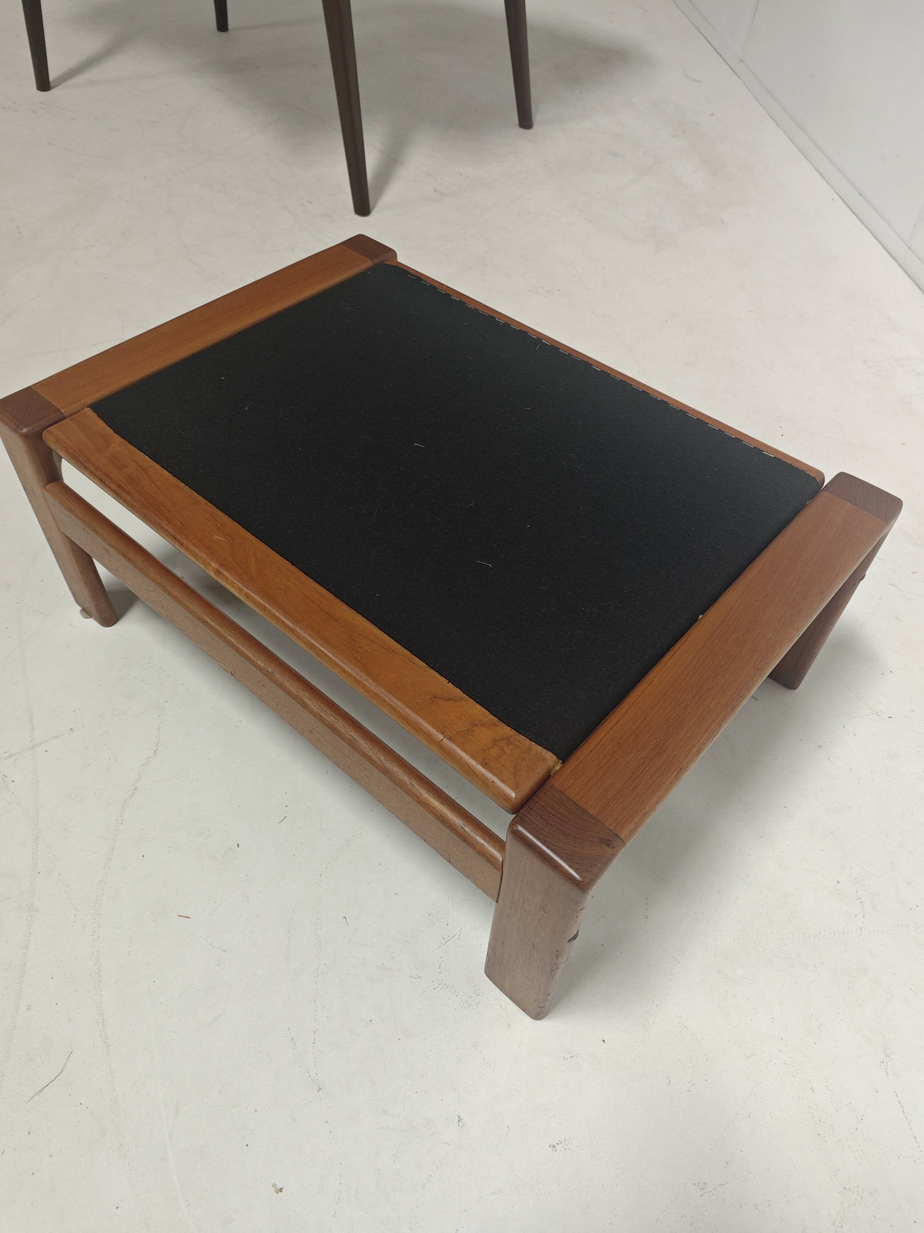 Komfort footstool 'Nimtofte' - danish design in teak vintage