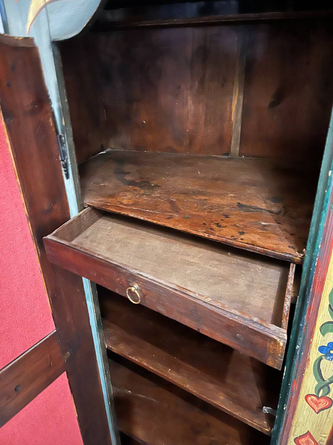 19th century Fribourg painted wardrobe