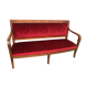 Banquette empire velours rouge
