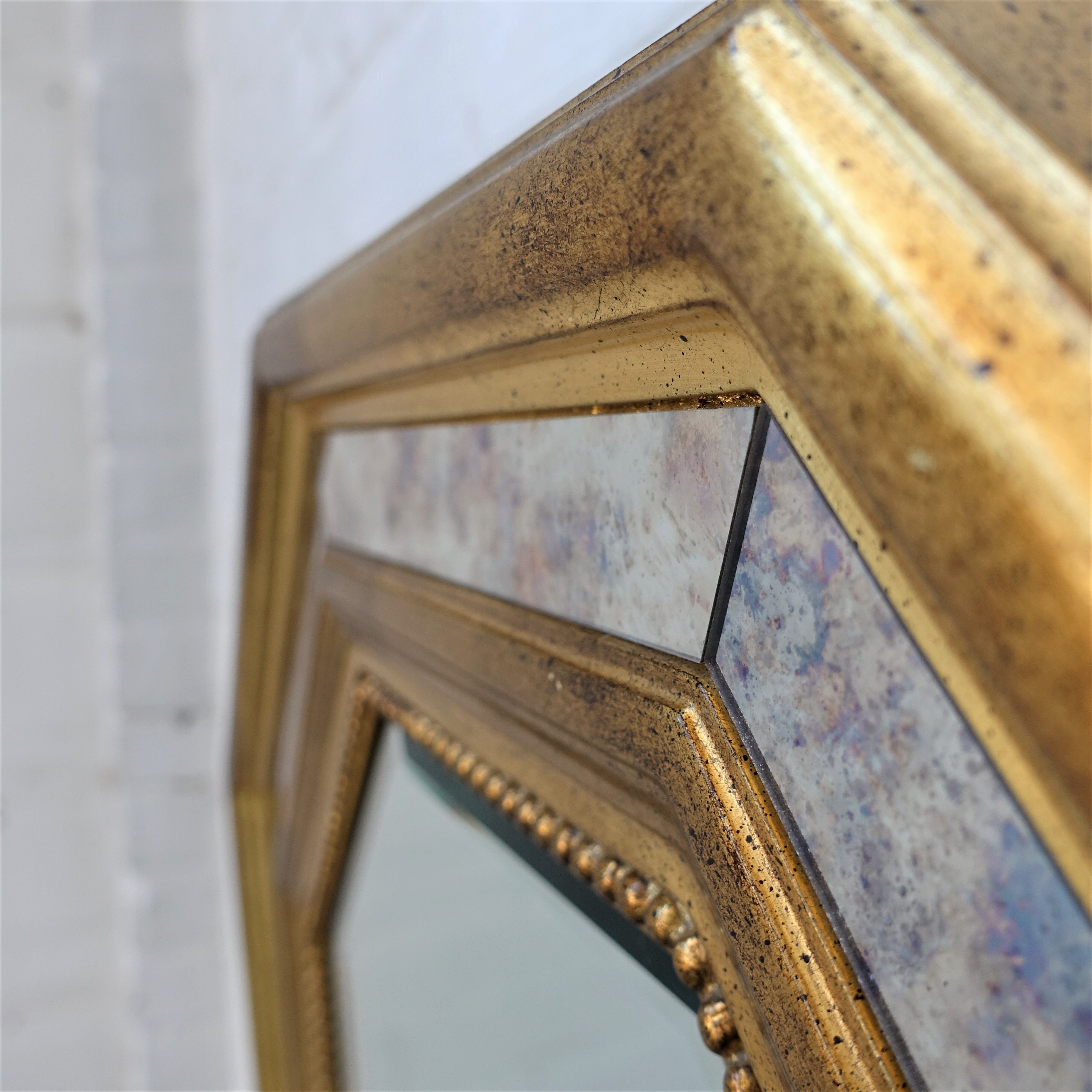 Vintage Deknudt regency mirror 70x80cm