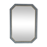 Vintage blue octagon mirror