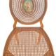 English caned chair in painted wood