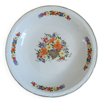 Digoin hollow dish, basket of flowers