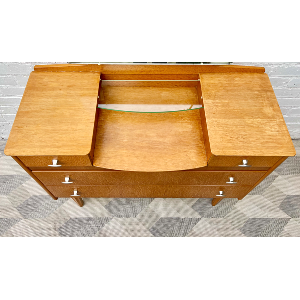 vintage dressing table with mirror and drawers by lebus selency