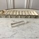 Set of 10 50s crystal knife holders