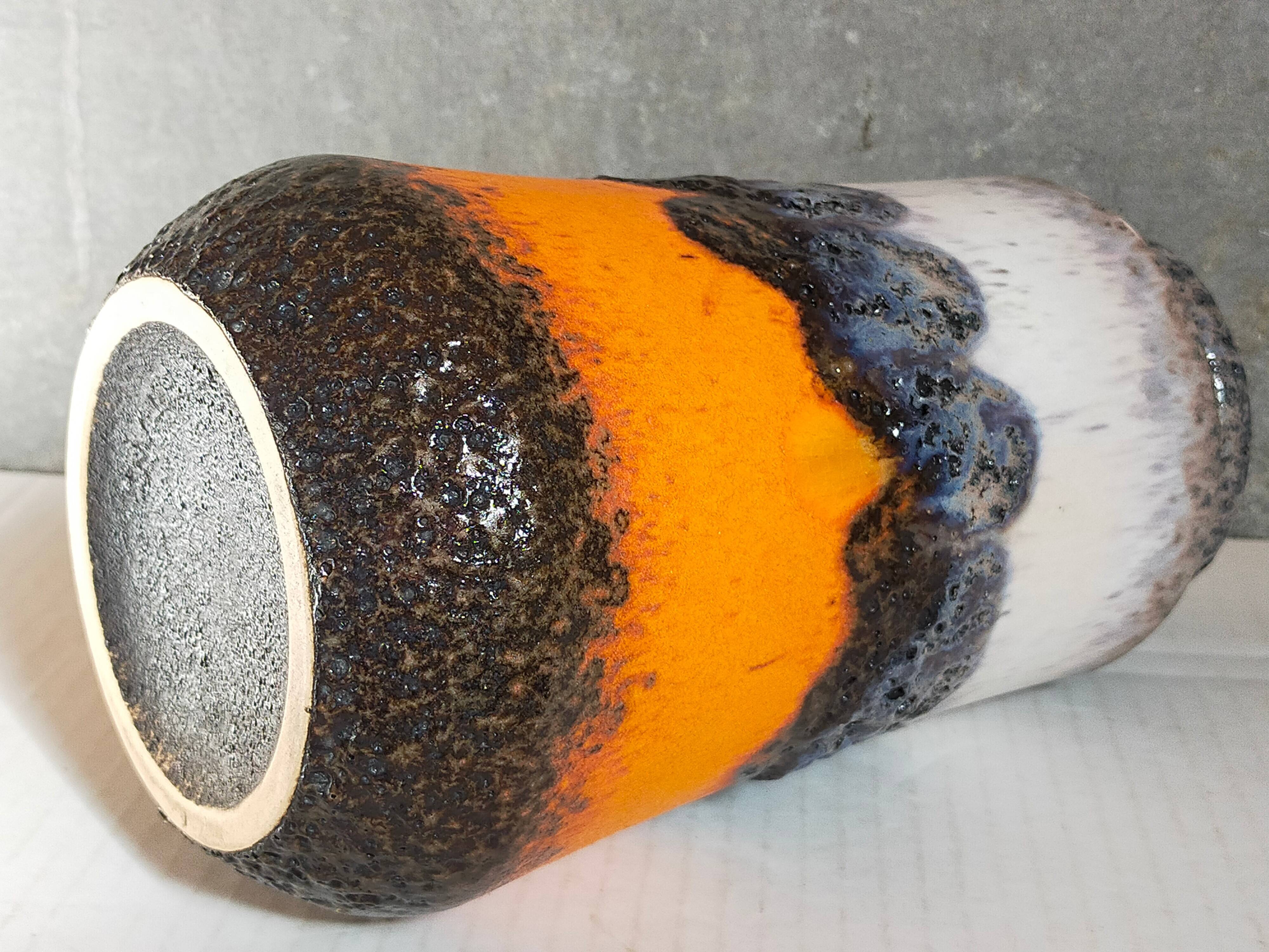 FAT LAVA vintage gray foam ceramic vase