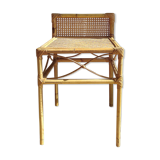 Bedside in rattan and caning