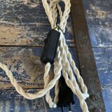 Amber bubble globe table lamp