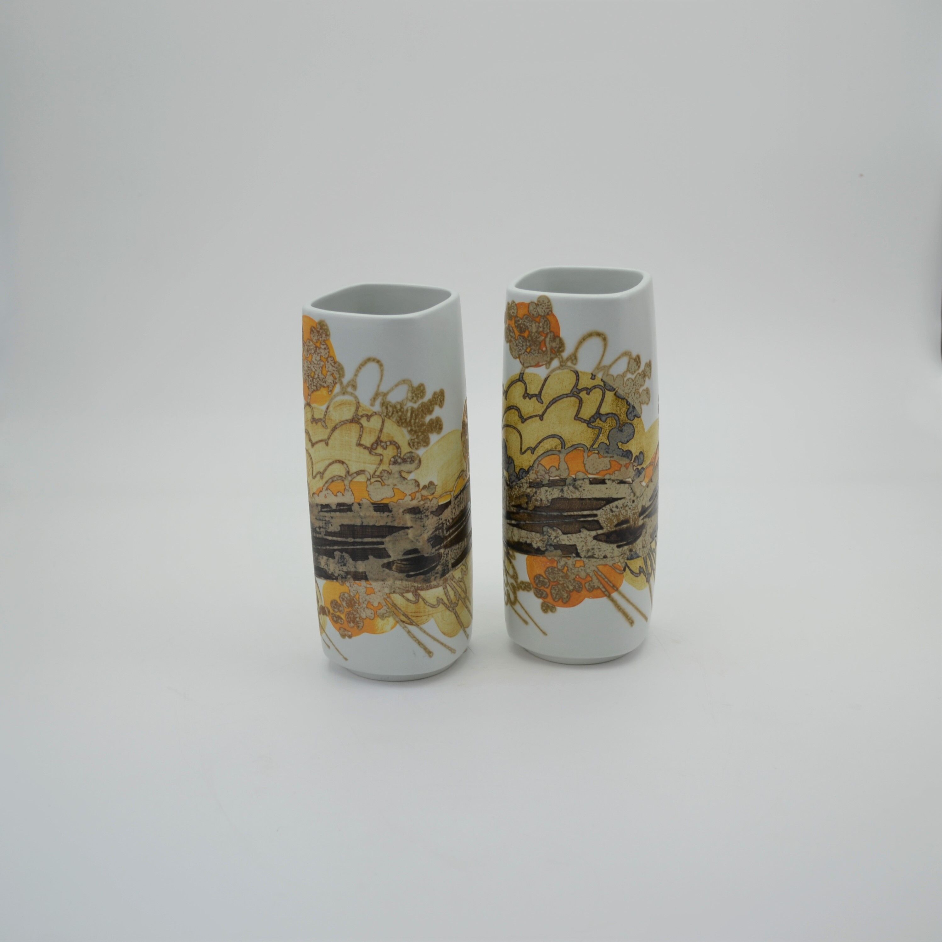 Pair of Earthenware Vases Siena Series by Ellen Malmer for Royal Copenhagen