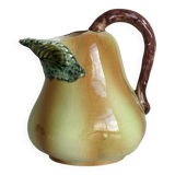 Pear-shaped ceramic slip pitcher