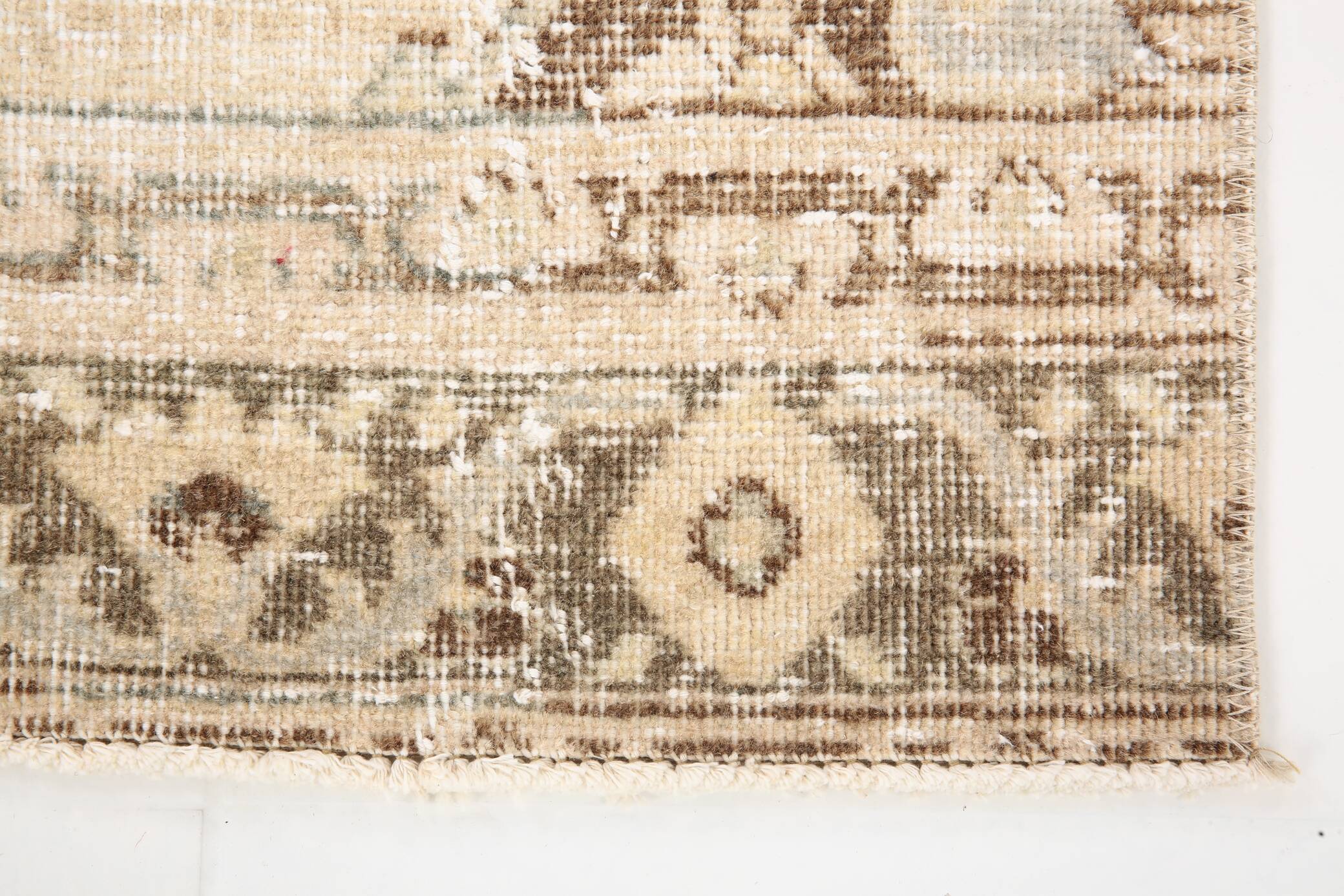 3x12 Brown & Beige Classic Persian Runner Rug, 90x379Cm