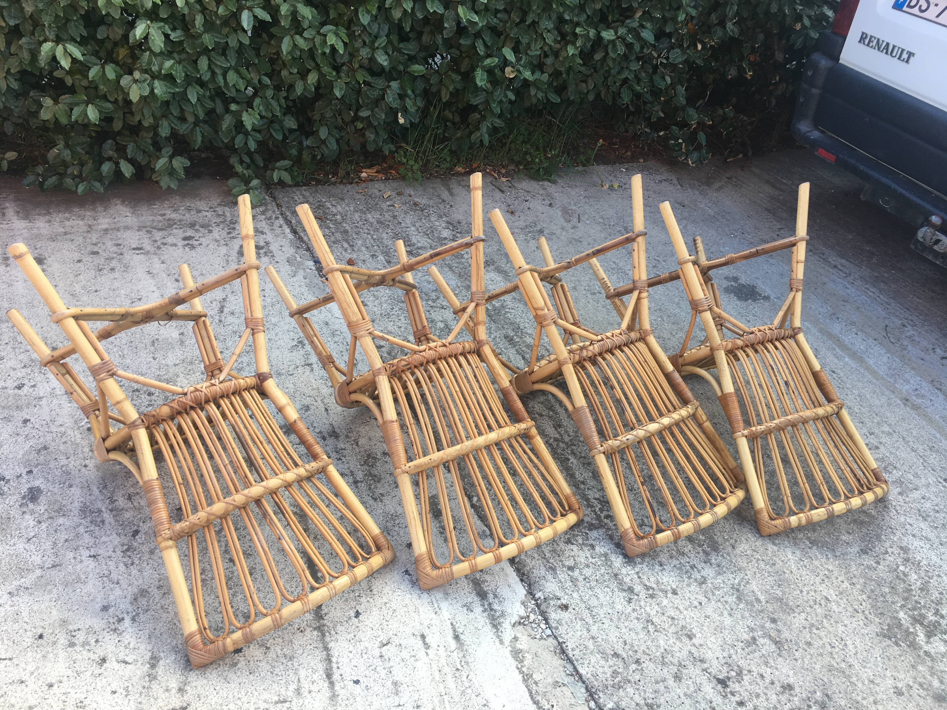 Vintage rattan chairs