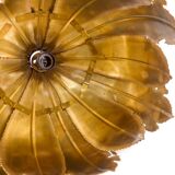 Brutalist brass pendant lamp Svend Aage Holm Sørensen 1960