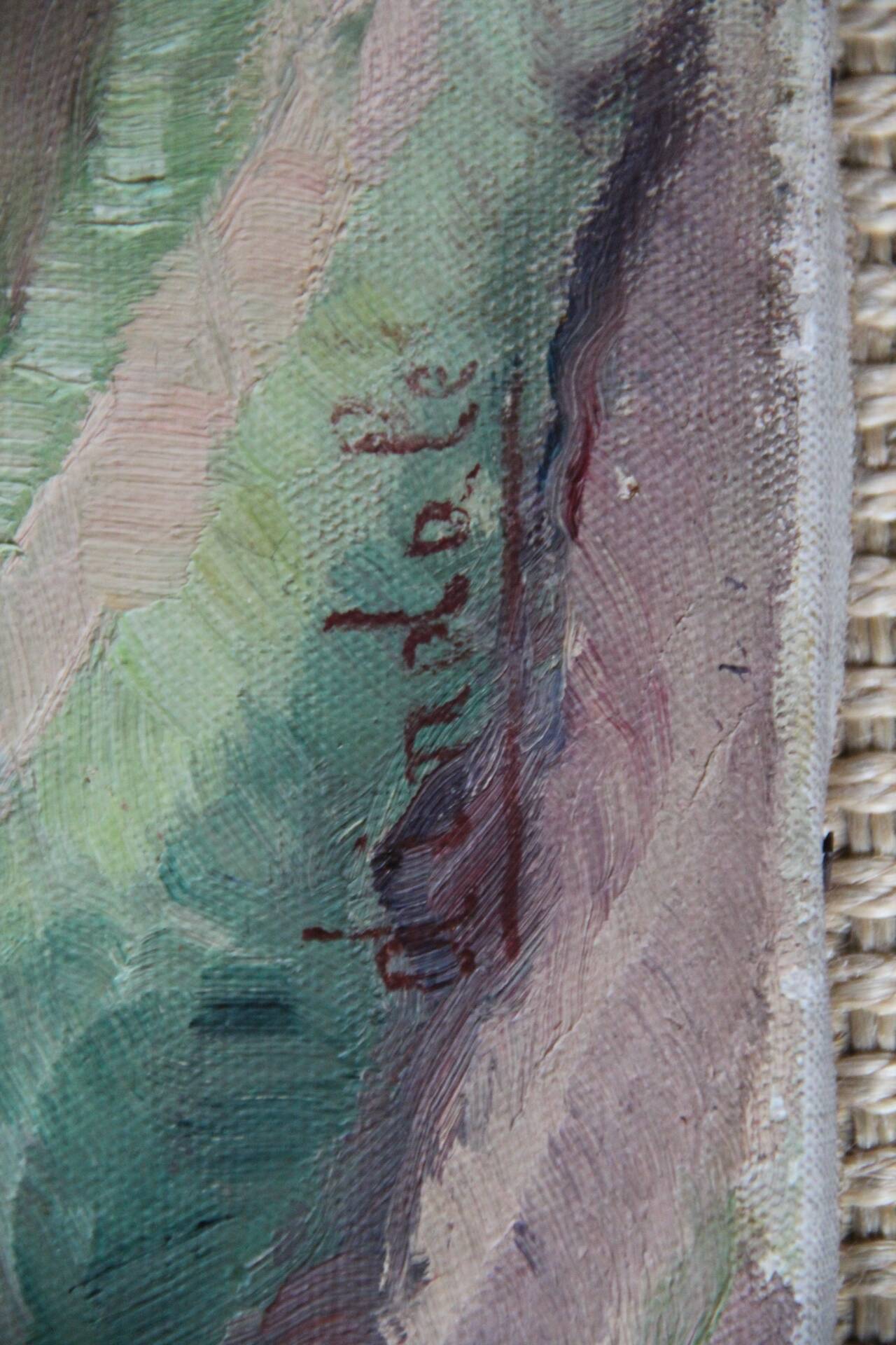 Oil on canvas, Path in the Countryside