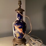 Old animal barbotine lamp base