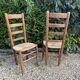 Set de4 chaises paillées