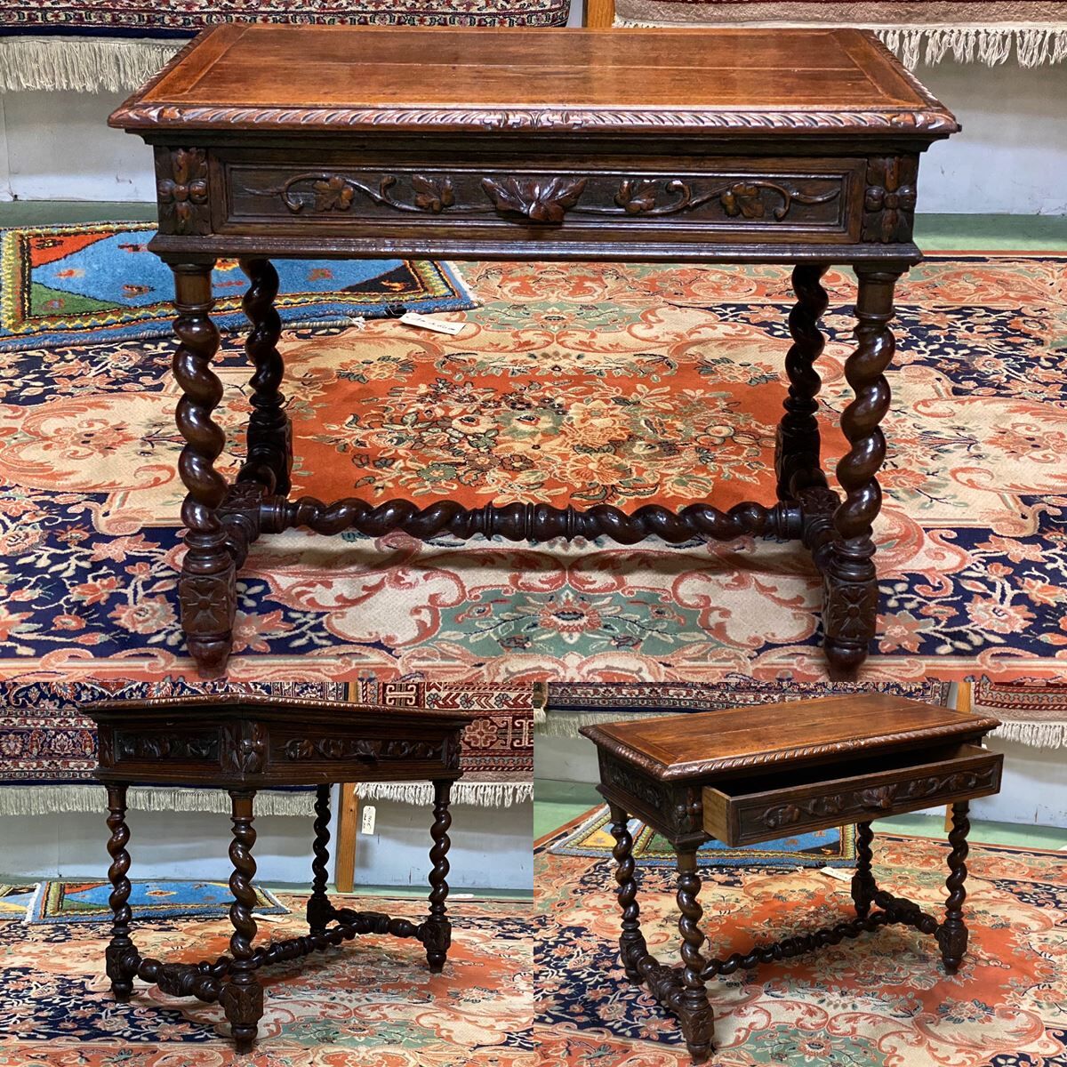 Henry II oak desk from the early 20th century